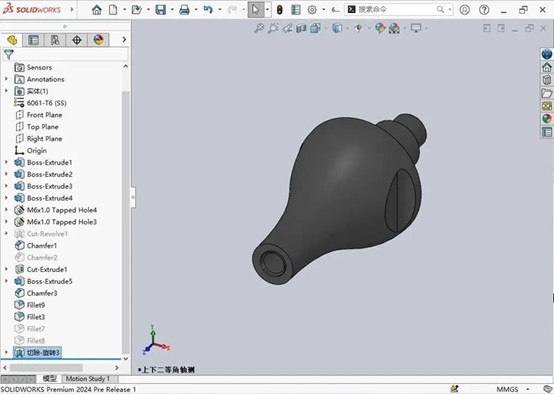 SOLIDWORKS 2024旋轉反側切除功能增強